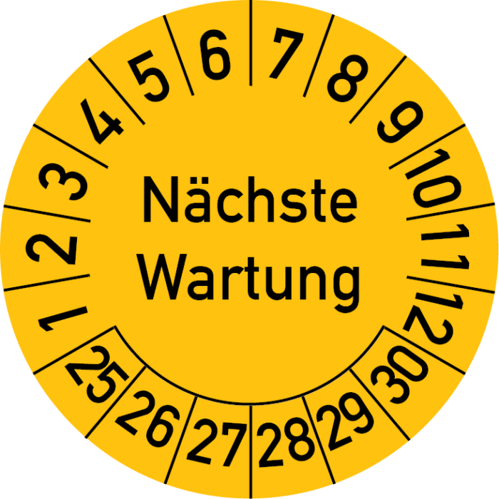 Pruefplakette_Naechste_Wartung_gelb_30mm_2018