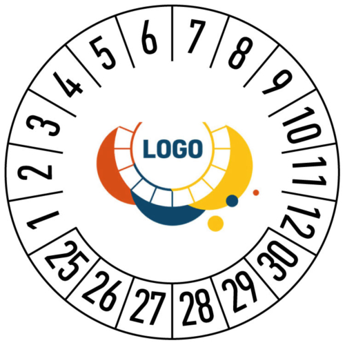 Prüfplakette Individuell mit Logo